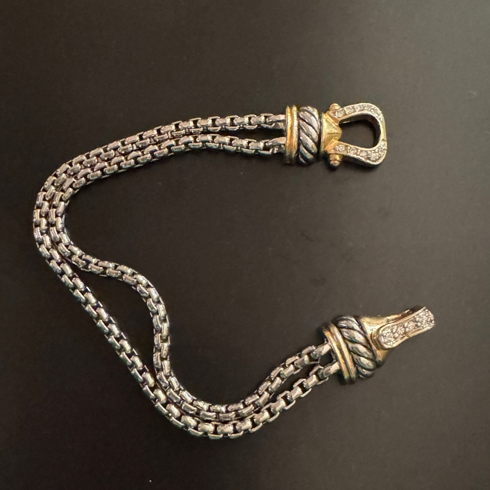 Silver and Gold Chain Bracelet